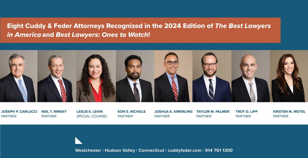 Eight Cuddy & Feder Attorneys Named to 2024 Best Lawyers® and Best